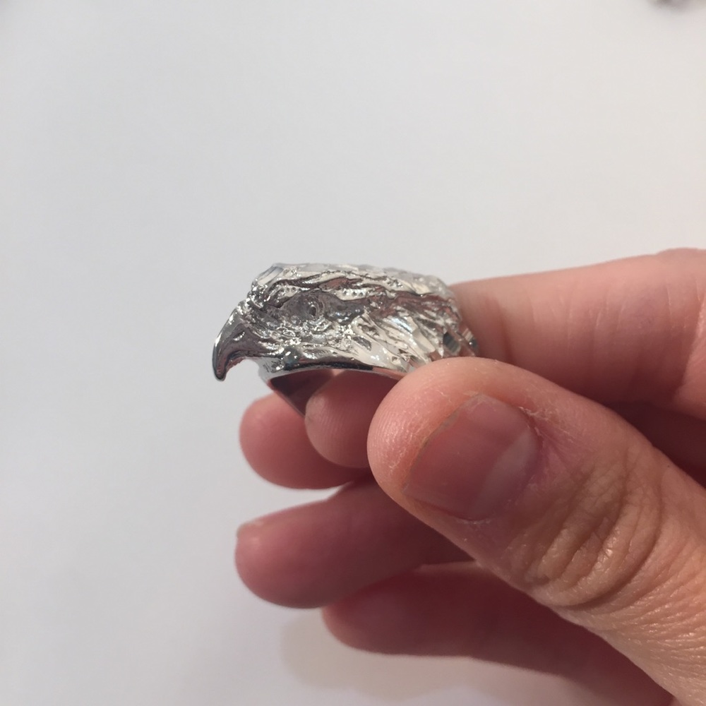 Vanessa Mooney Silver Eagle Head Ring